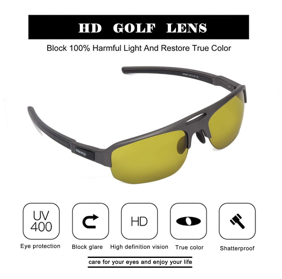 High Definition  Golf Sunglasses